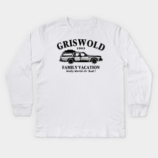 Clark Griswold Christmas Vacation National Lampoon Walley World Kids Long Sleeve T-Shirt